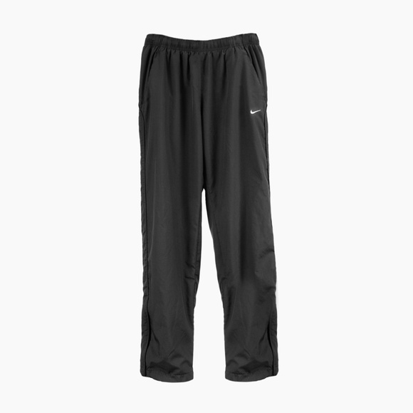 NIKE Athletic Mesh-Lined Windbreaker Track Pants in Black - Picture 1 of 13